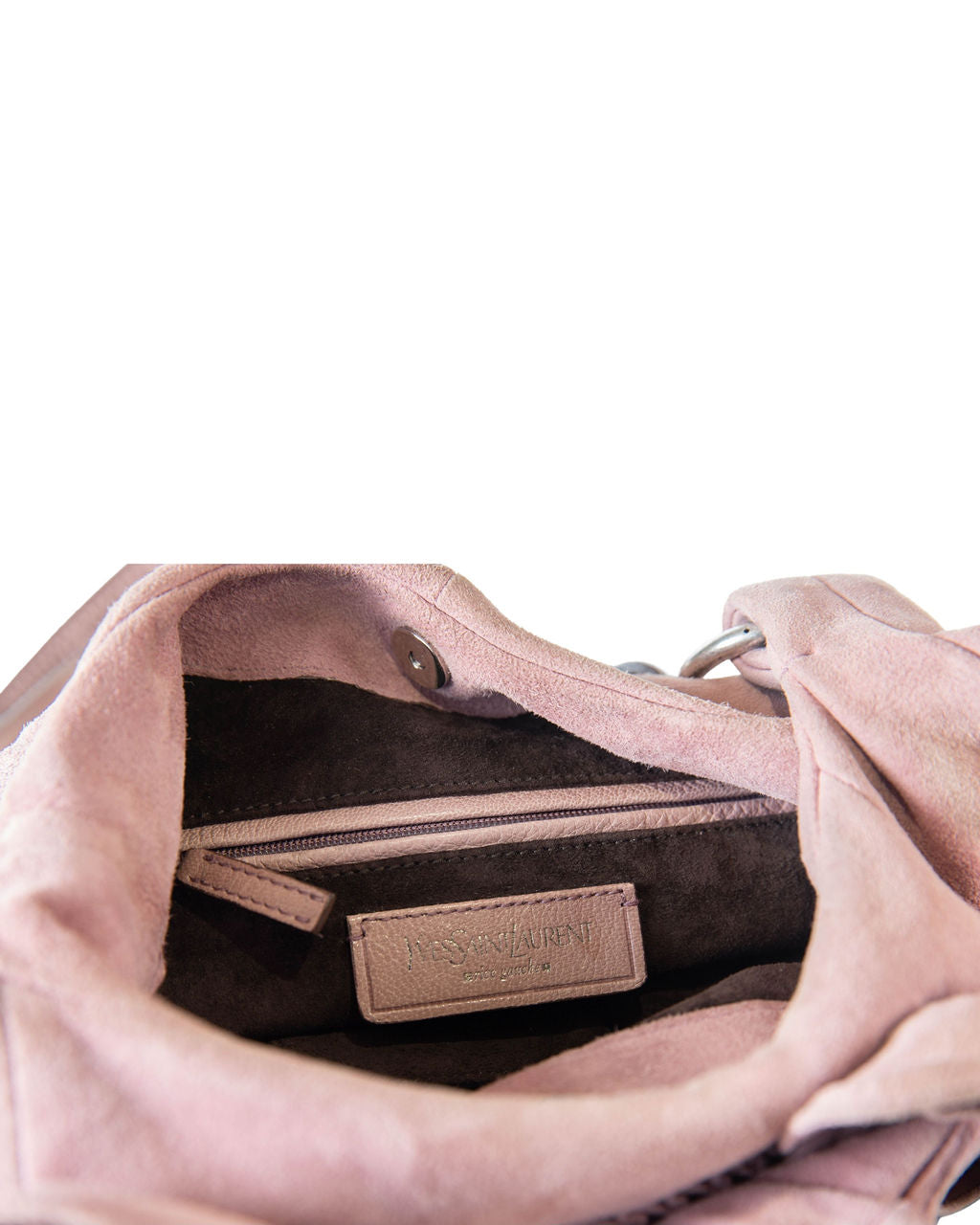 YSL pink velvet bag