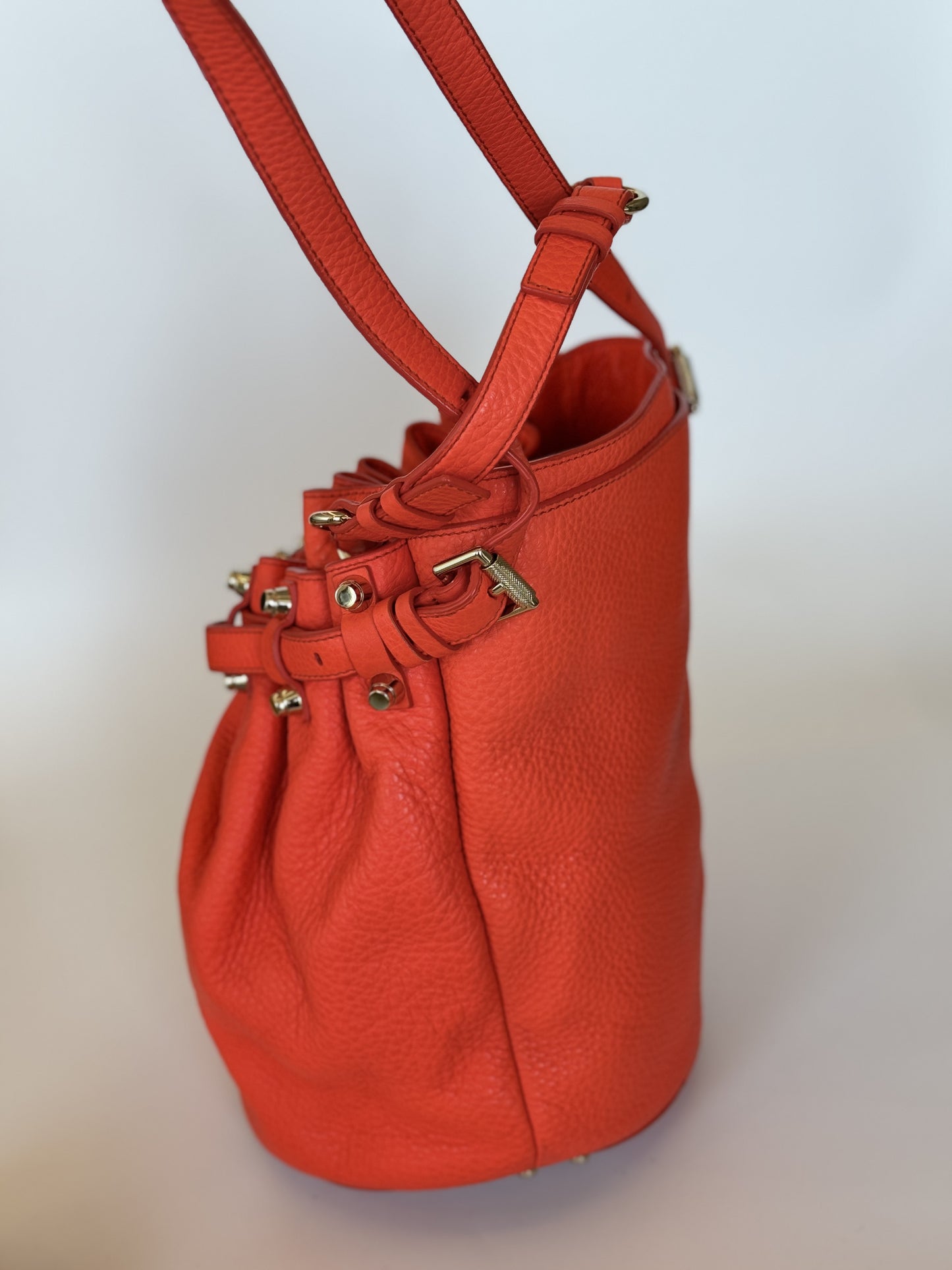 Alexander Wang orange bucket bag
