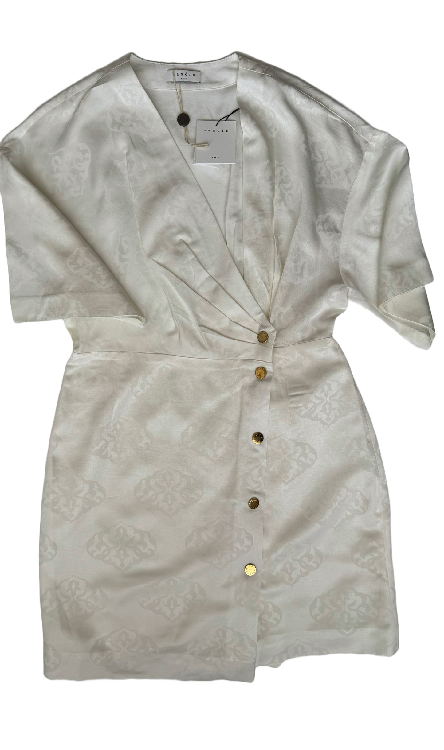 SANDRO women dress. white