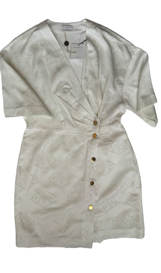 SANDRO women dress. white