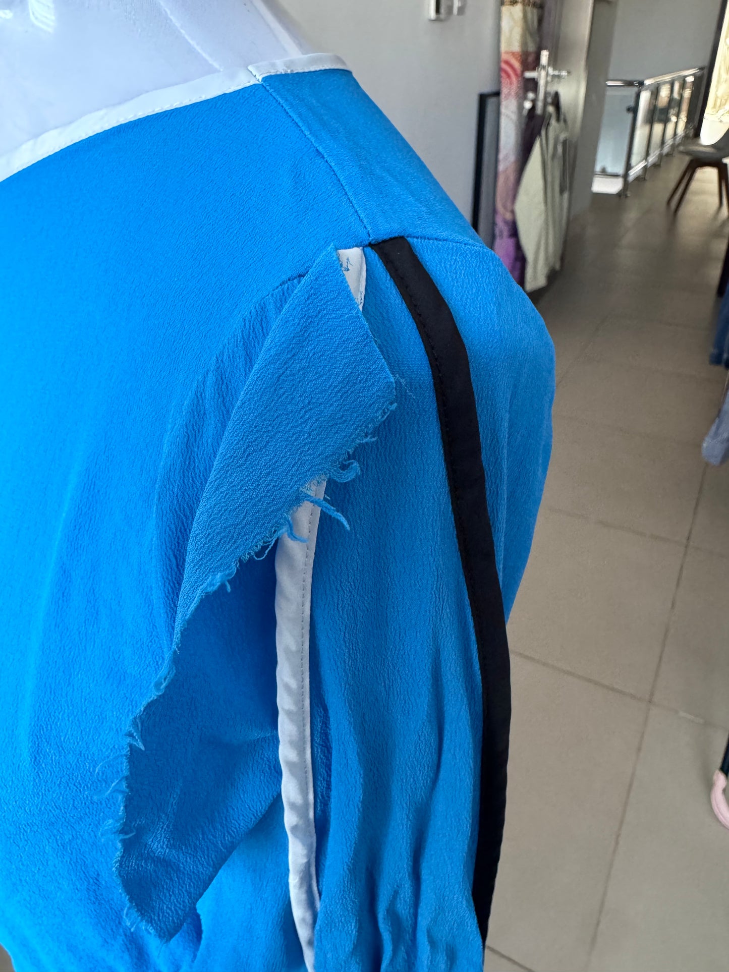 8 PM blue dress