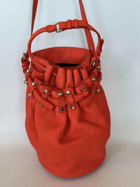 Alexander Wang orange bucket bag