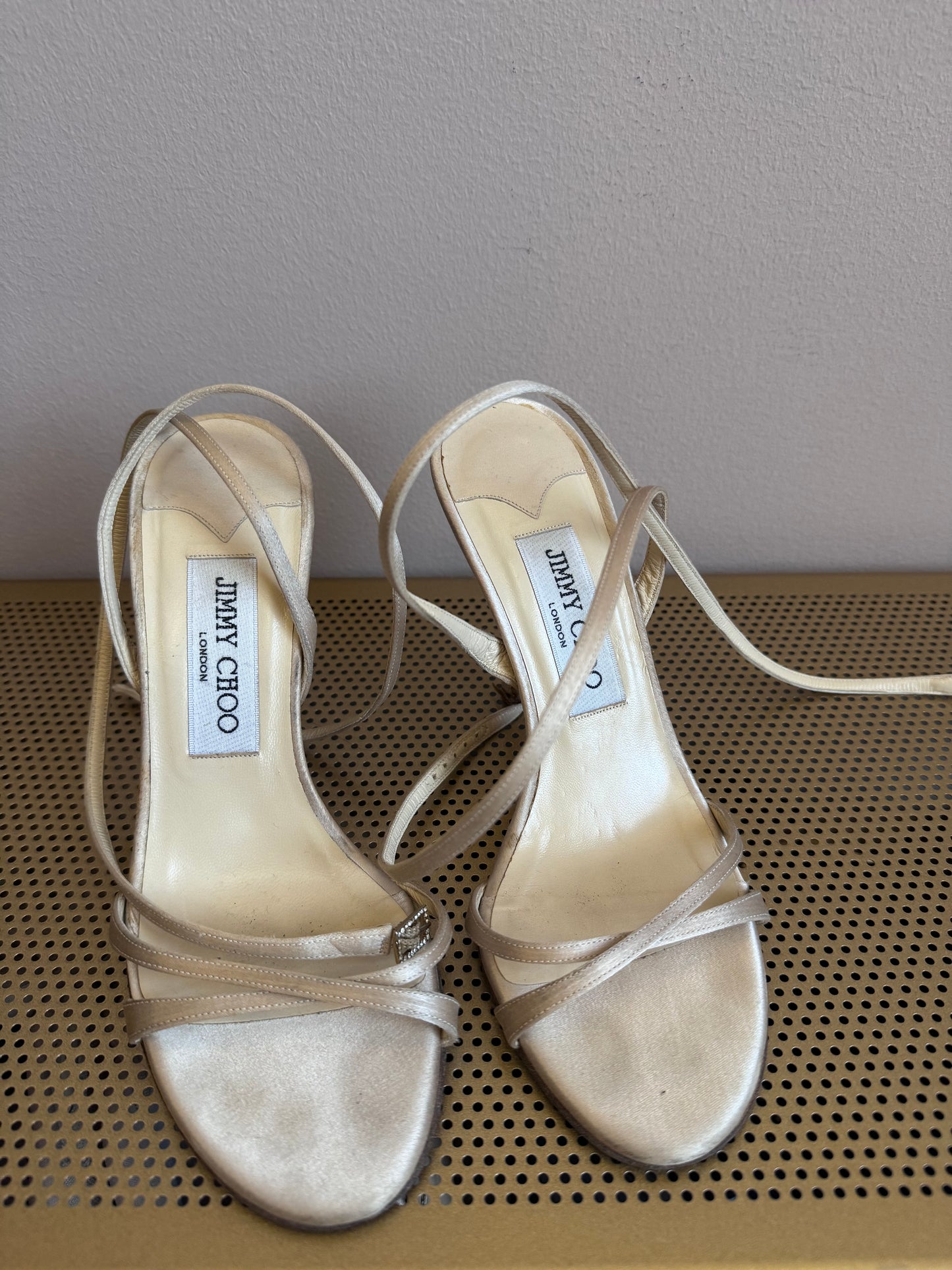 Jimmy Choo champagne silk