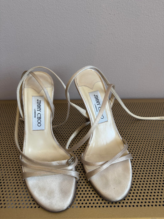 Jimmy Choo champagne silk